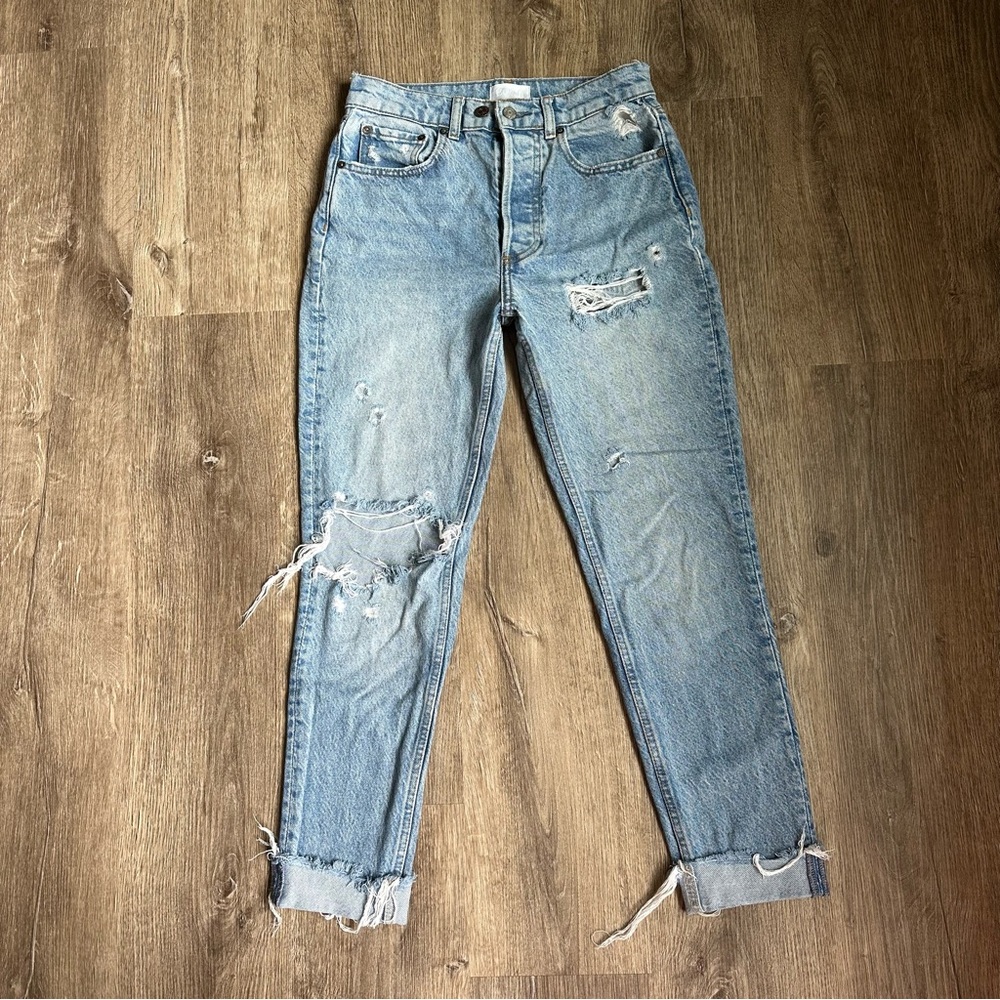 BOYISH by Her Billy Fair Country Distressed Blue Denim Jeans